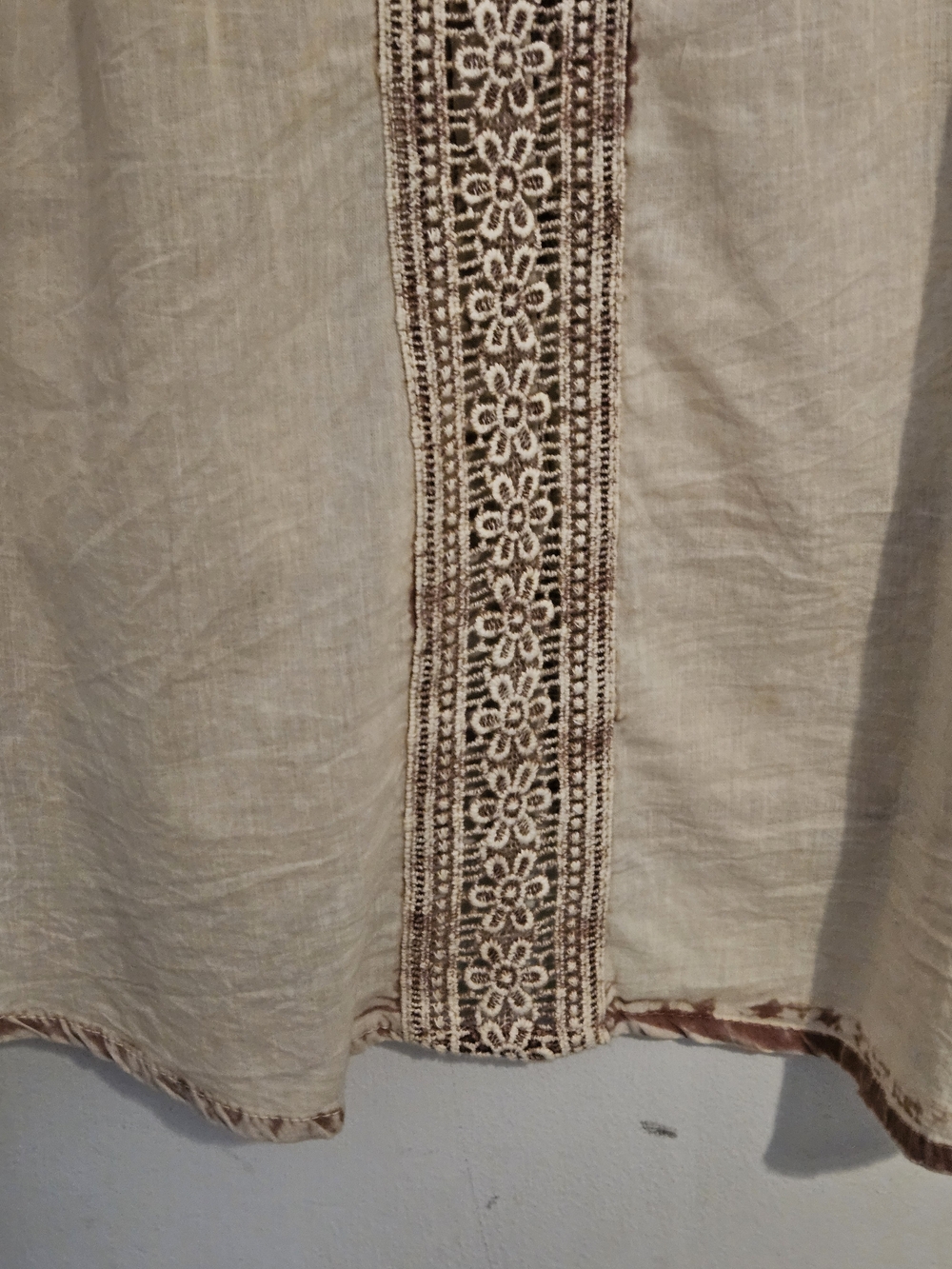 Rachel Zoe Cream and Blush Patchwork Button-Front Camisole - Picture 7 of 9
